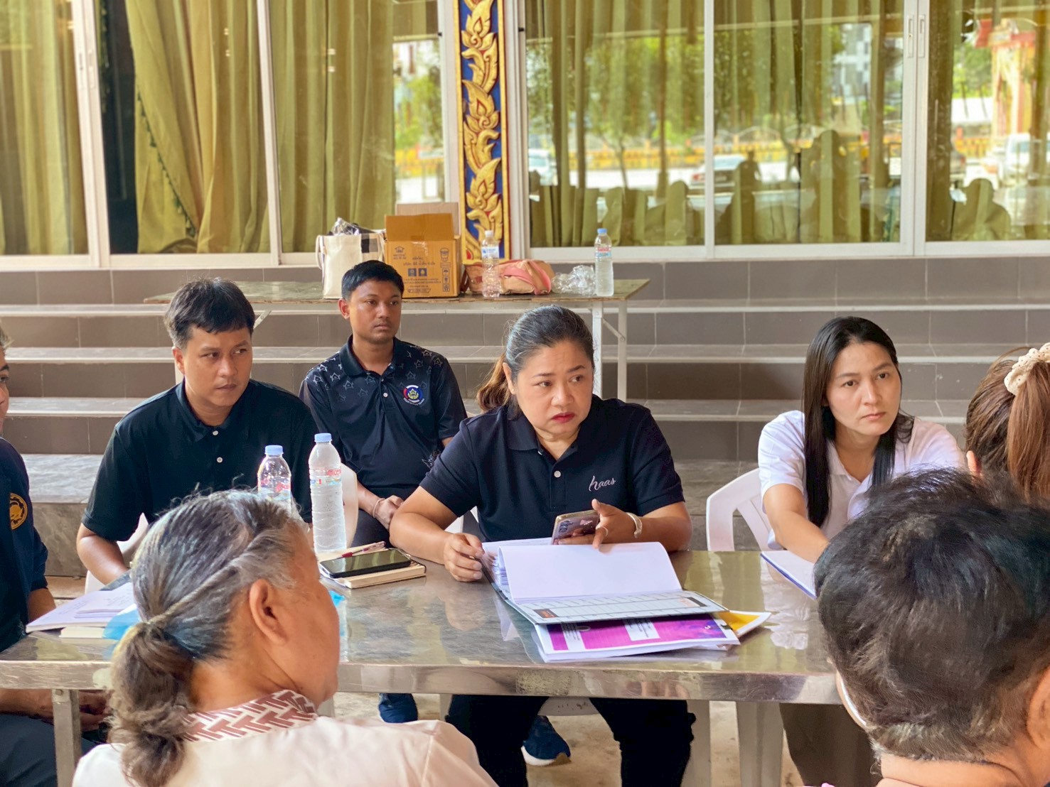 พช.พระสมุทรเจดีย์ ร่วมกับ พช. สมุทรปราการ ติดตาม สนับสนุนการดำเนินงานโครงการแก้ไขปัญหาความยากจน (กข.คจ.)